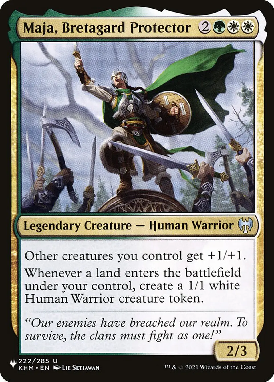 Maja, Bretagard Protector (The List) 1