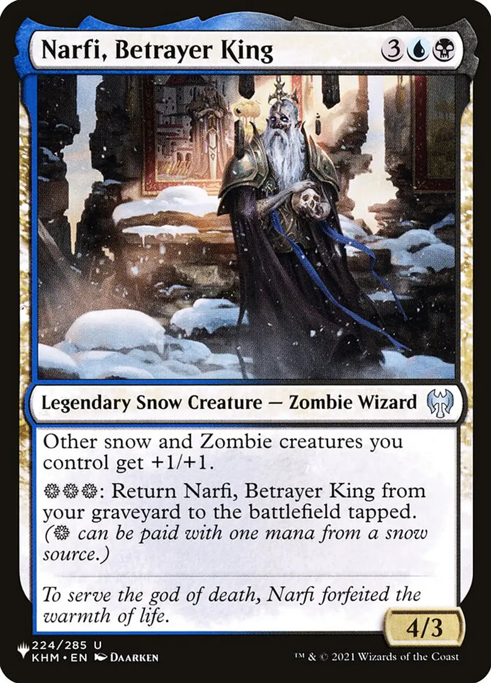 Narfi, Betrayer King (The List) 1