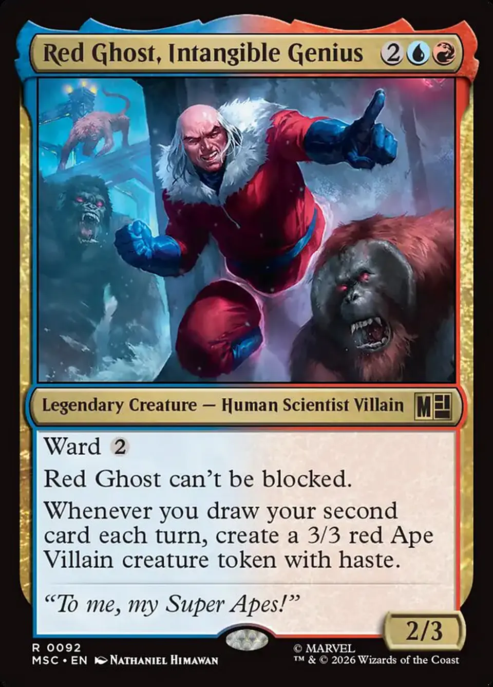 Red Ghost, Intangible Genius 1