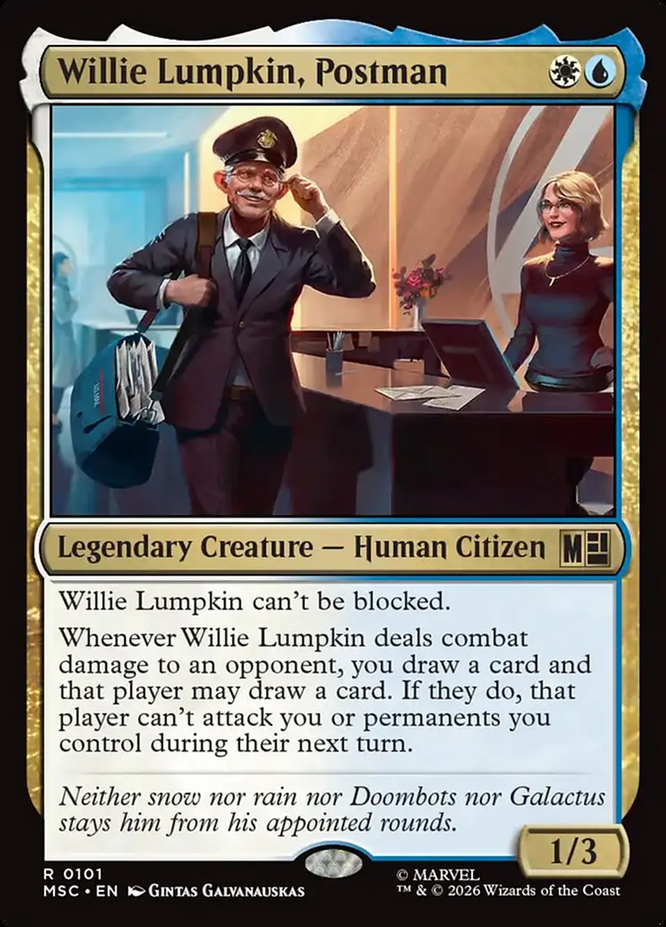 Willie Lumpkin, Postman 1