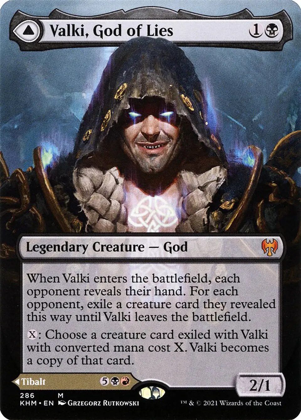 Valki, God of Lies // Tibalt, Cosmic Impostor (Borderless) 1