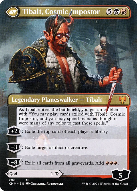 Valki, God of Lies // Tibalt, Cosmic Impostor (Borderless)
