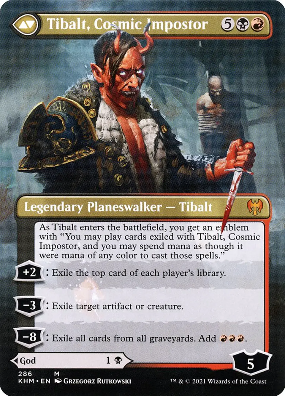 Valki, God of Lies // Tibalt, Cosmic Impostor (Borderless) 2