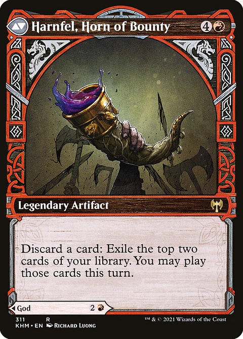 Birgi, God of Storytelling // Harnfel, Horn of Bounty (Showcase)