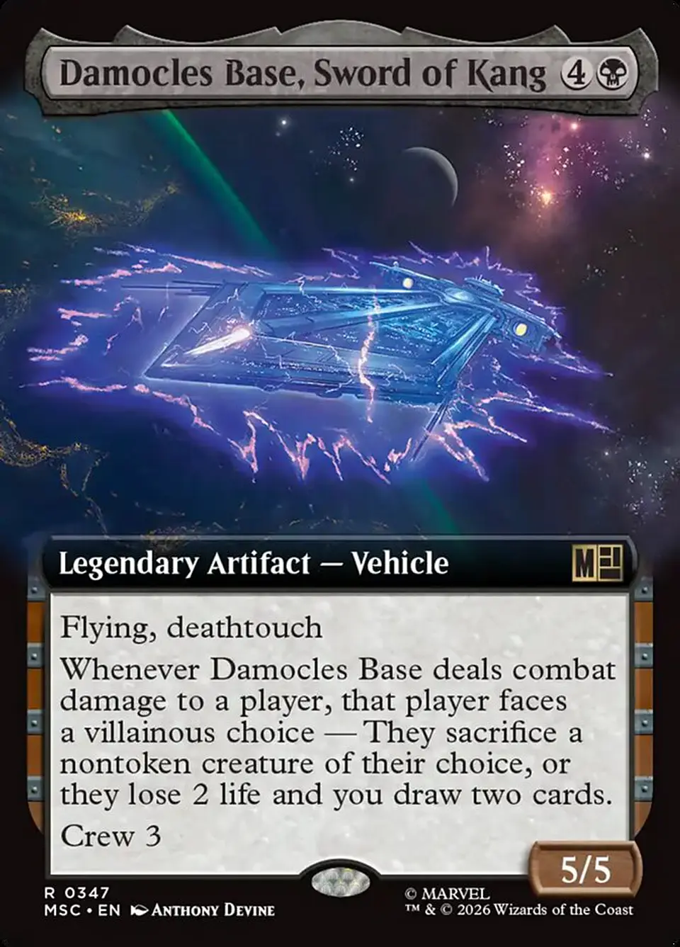 Damocles Base, Sword of Kang (Extended Art) 1