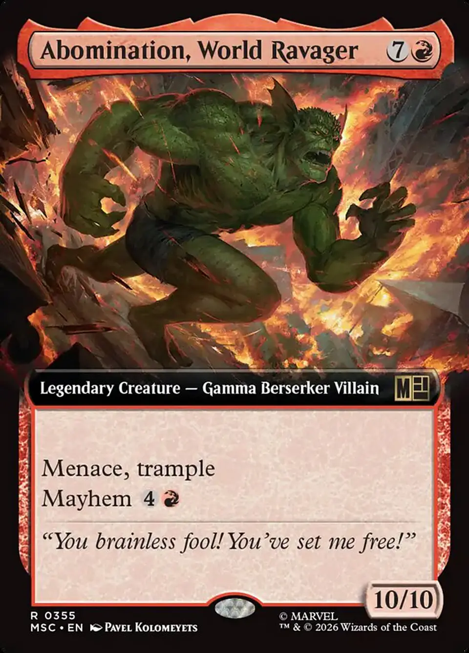 Abomination, World Ravager (Extended Art) 1