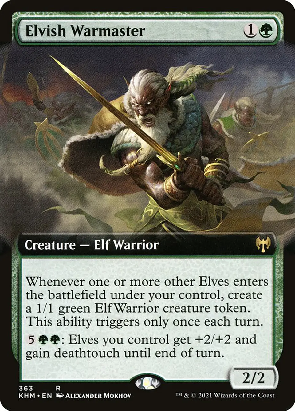 Elvish Warmaster (Extended Art) 1