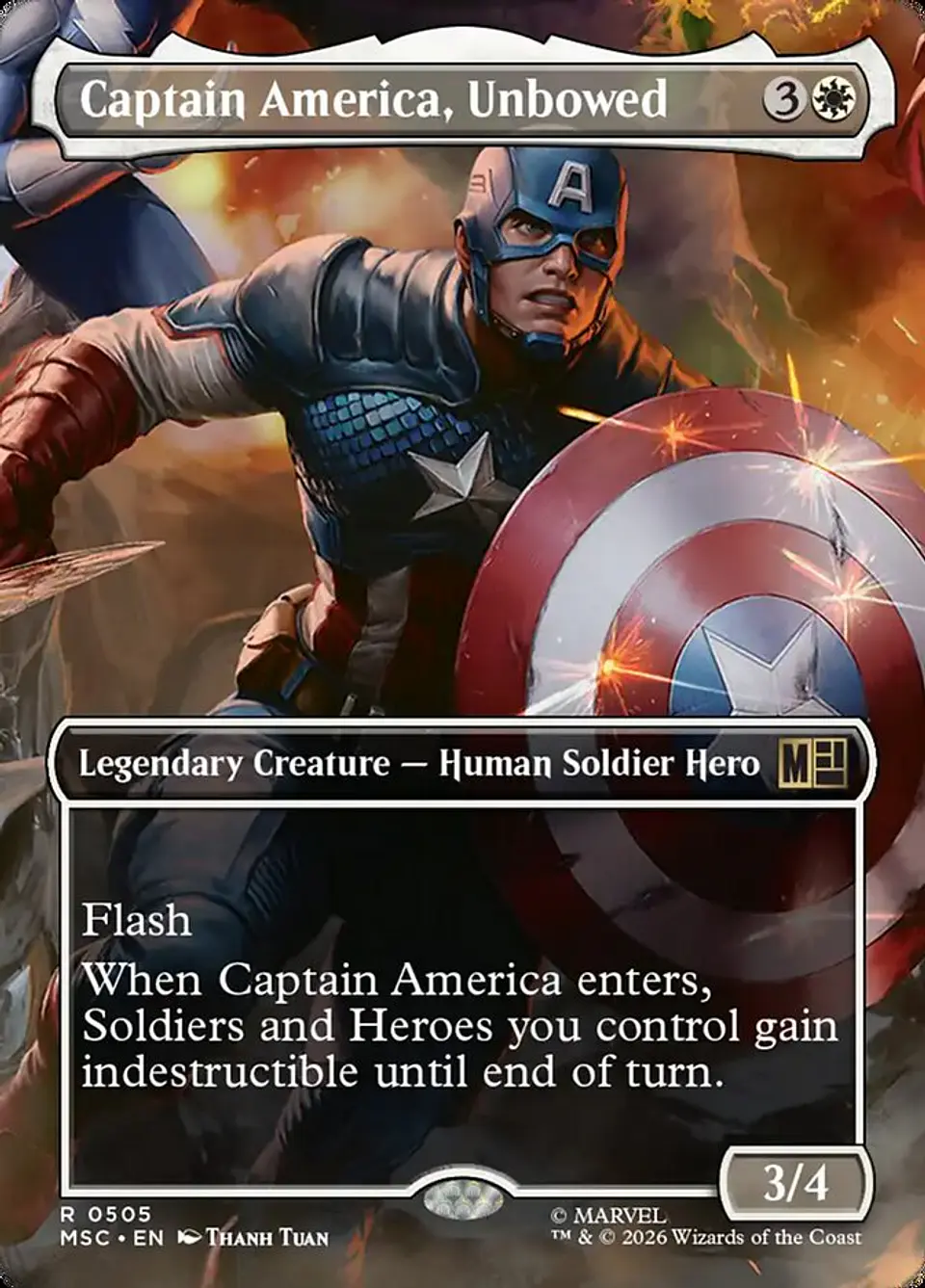 Captain America, Unbowed (Borderless) 1