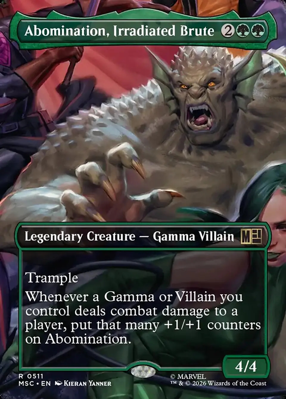 Abomination, Irradiated Brute (Borderless) 1
