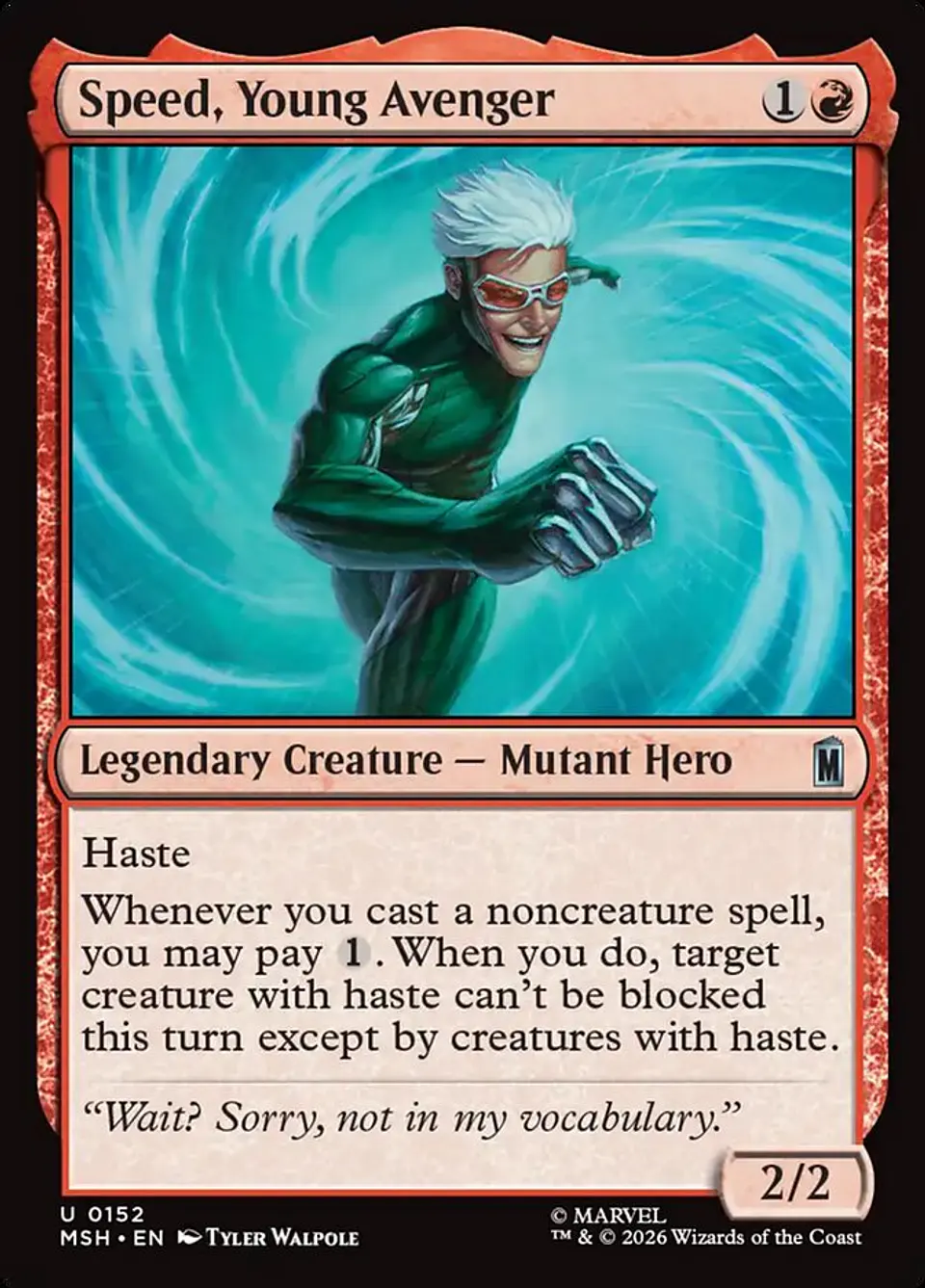 Speed, Young Avenger 1