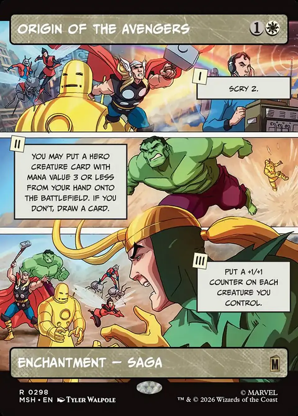 Origin of the Avengers (Borderless) 1