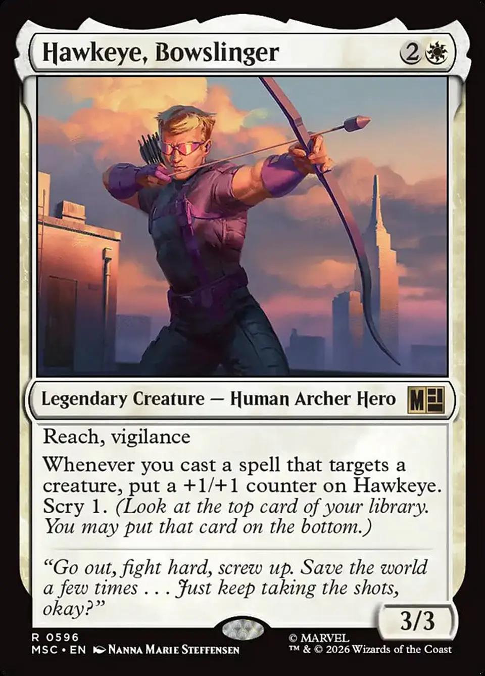 Hawkeye, Bowslinger 1
