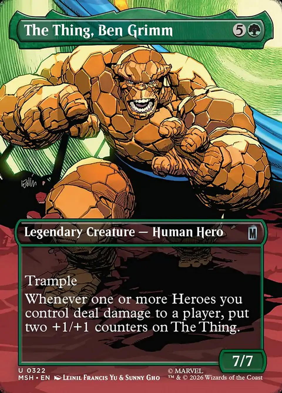 The Thing, Ben Grimm (Borderless) 1