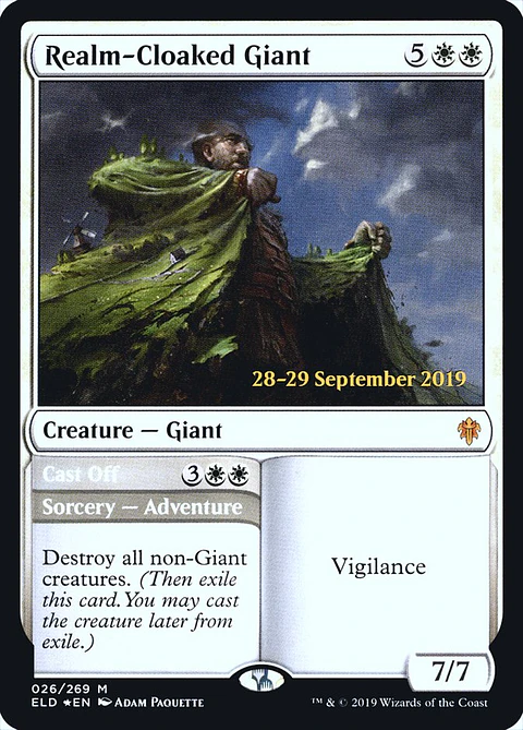 Realm-Cloaked Giant // Cast Off (Pre-release)