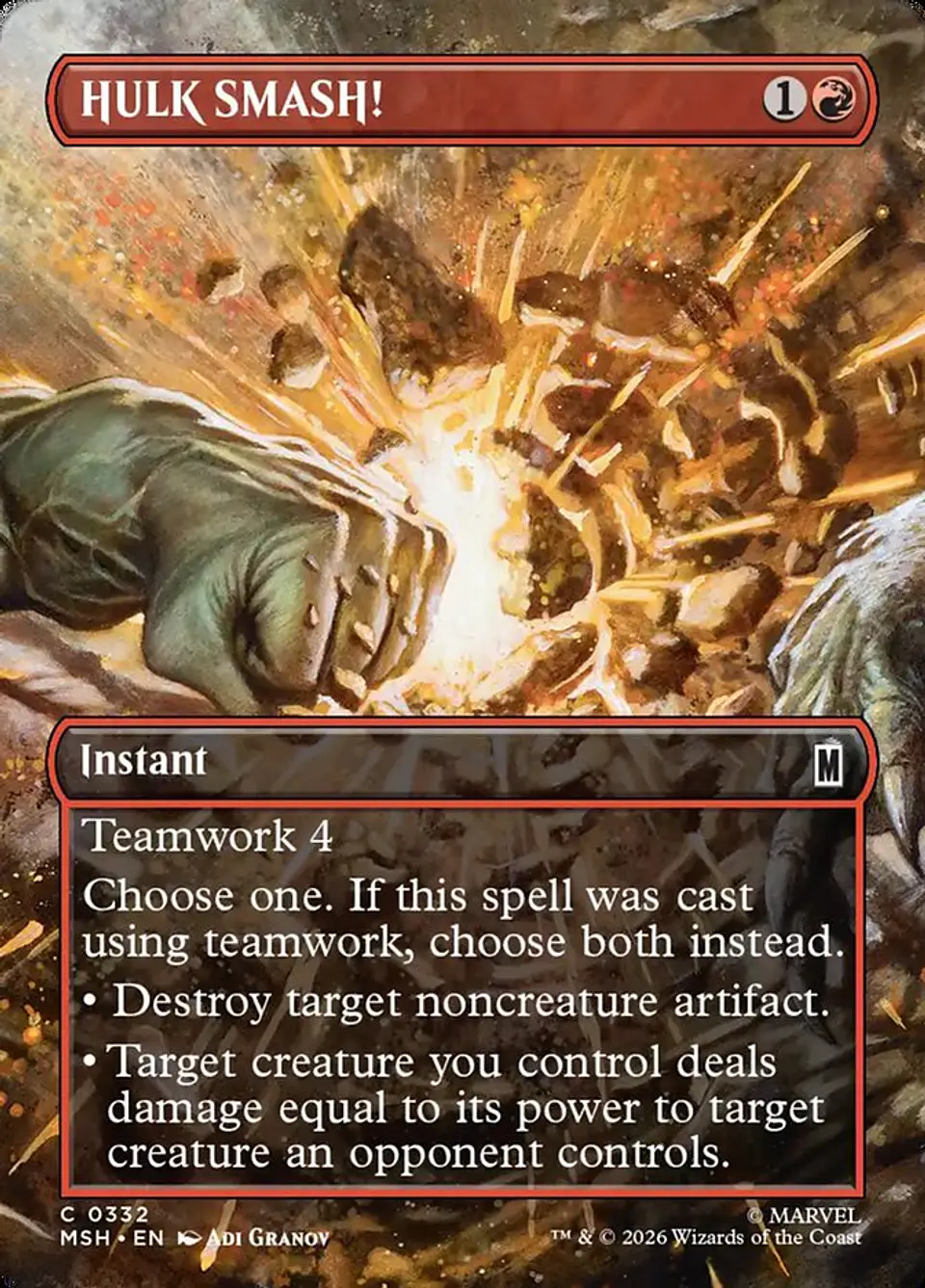 HULK SMASH! (Borderless) 1