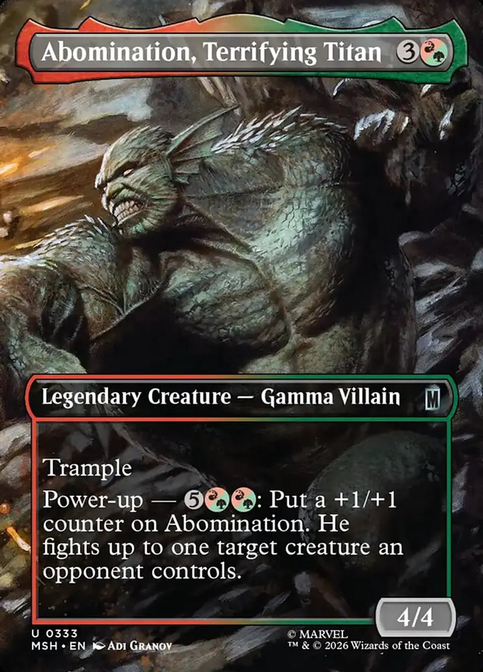 Abomination, Terrifying Titan (Borderless) 1