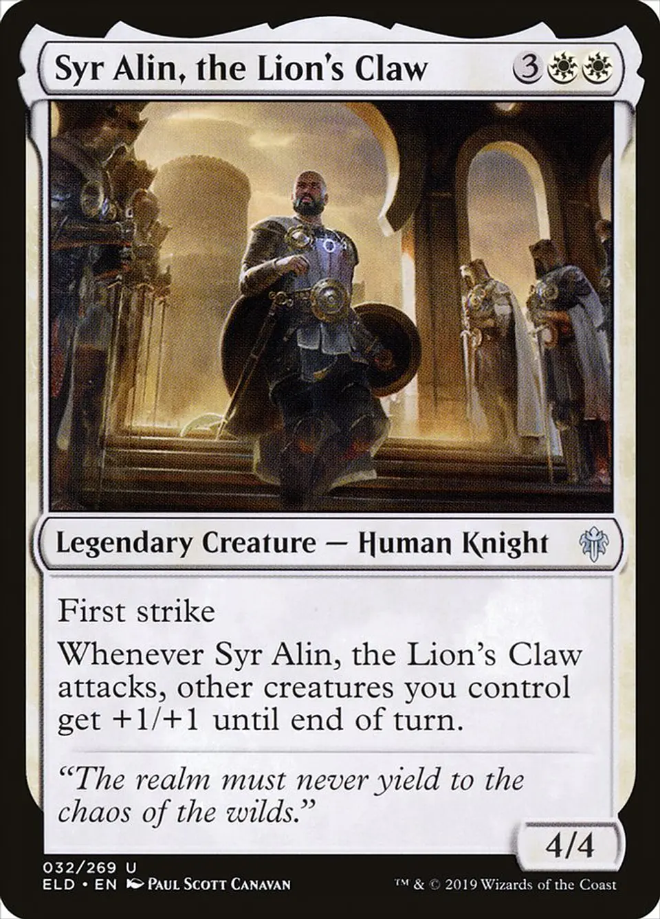 Syr Alin, the Lion's Claw 1