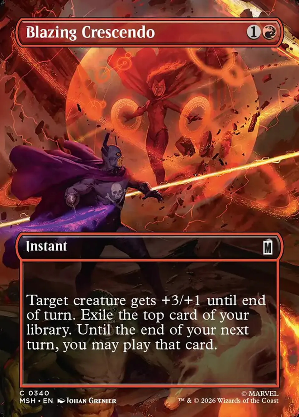 Blazing Crescendo (Borderless) 1