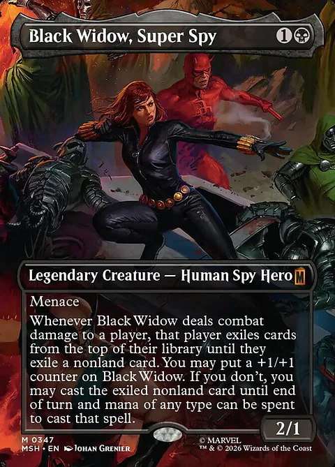 Black Widow, Super Spy (Borderless)