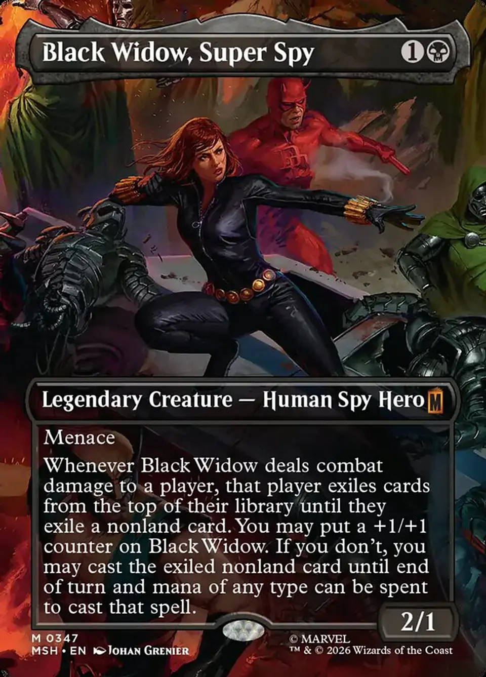 Black Widow, Super Spy (Borderless) 1