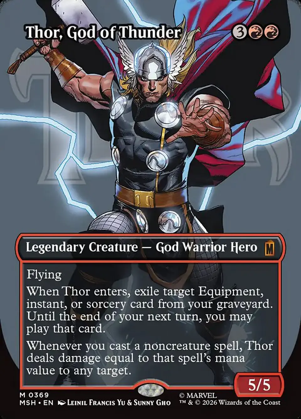 Thor, God of Thunder (Borderless) 1