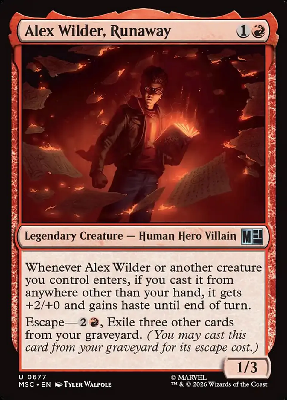 Alex Wilder, Runaway 1