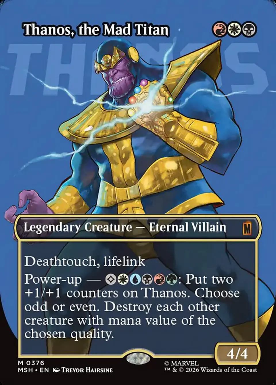 Thanos, the Mad Titan (Borderless) 1