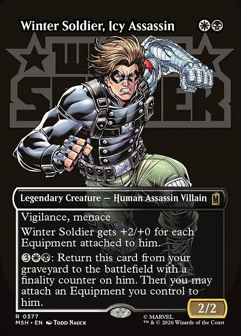 Winter Soldier, Icy Assassin (Borderless)