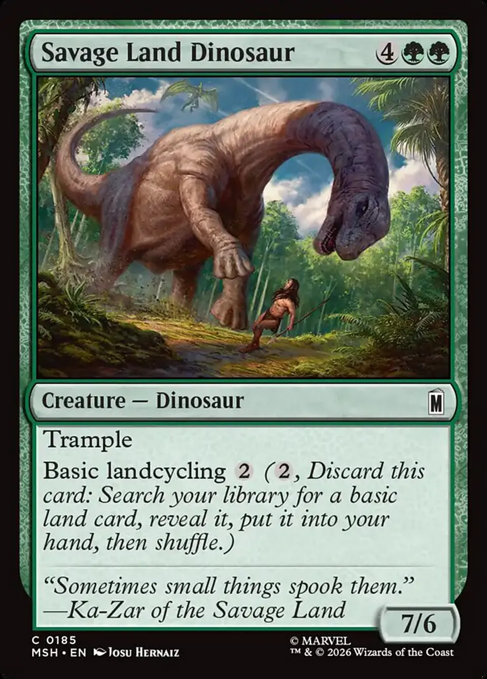Savage Land Dinosaur 1