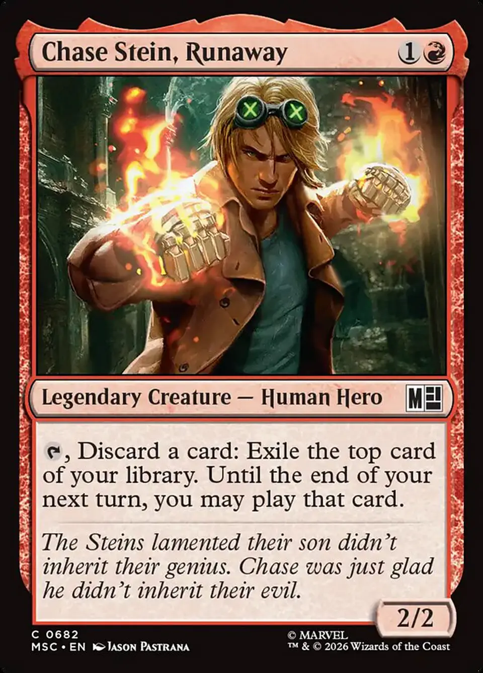 Chase Stein, Runaway 1