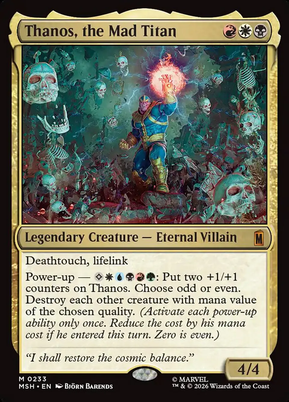 Thanos, the Mad Titan 1