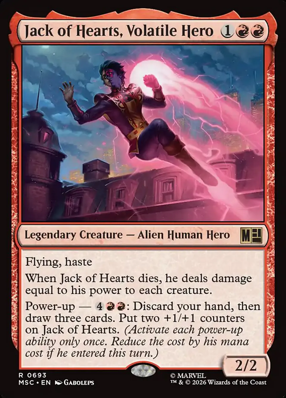 Jack of Hearts, Volatile Hero 1