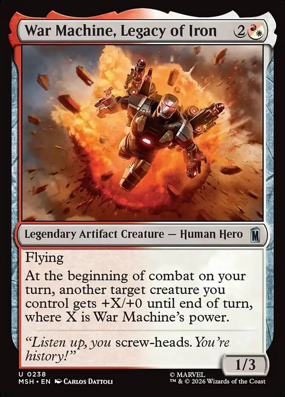 War Machine, Legacy of Iron 1