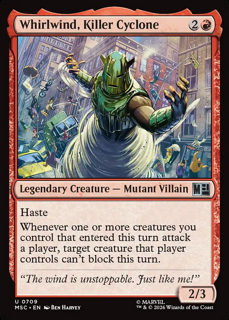 Whirlwind, Killer Cyclone 1