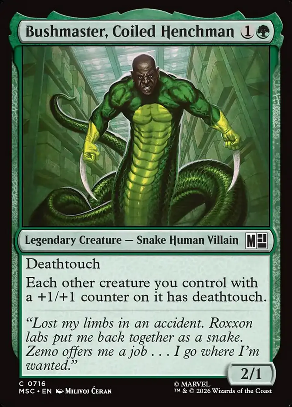 Bushmaster, Coiled Henchman 1