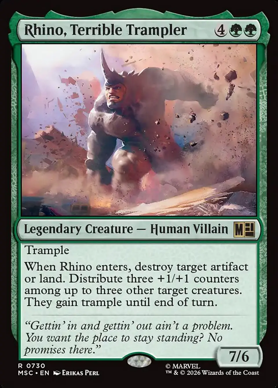 Rhino, Terrible Trampler 1