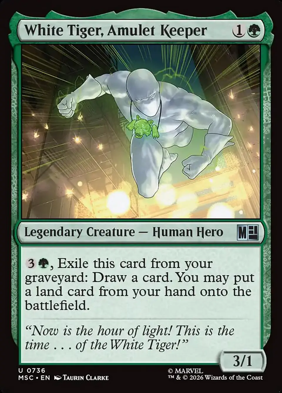 White Tiger, Amulet Keeper 1