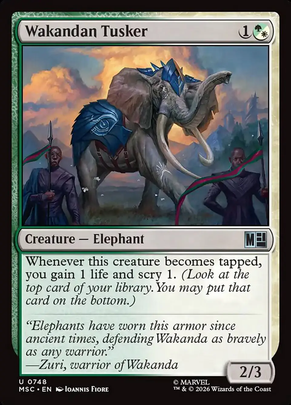 Wakandan Tusker 1