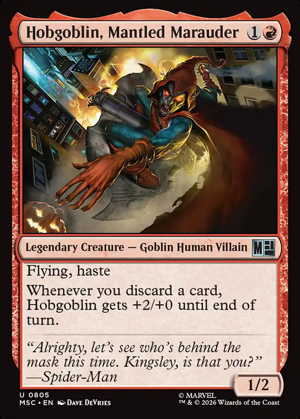 Hobgoblin, Mantled Marauder 1