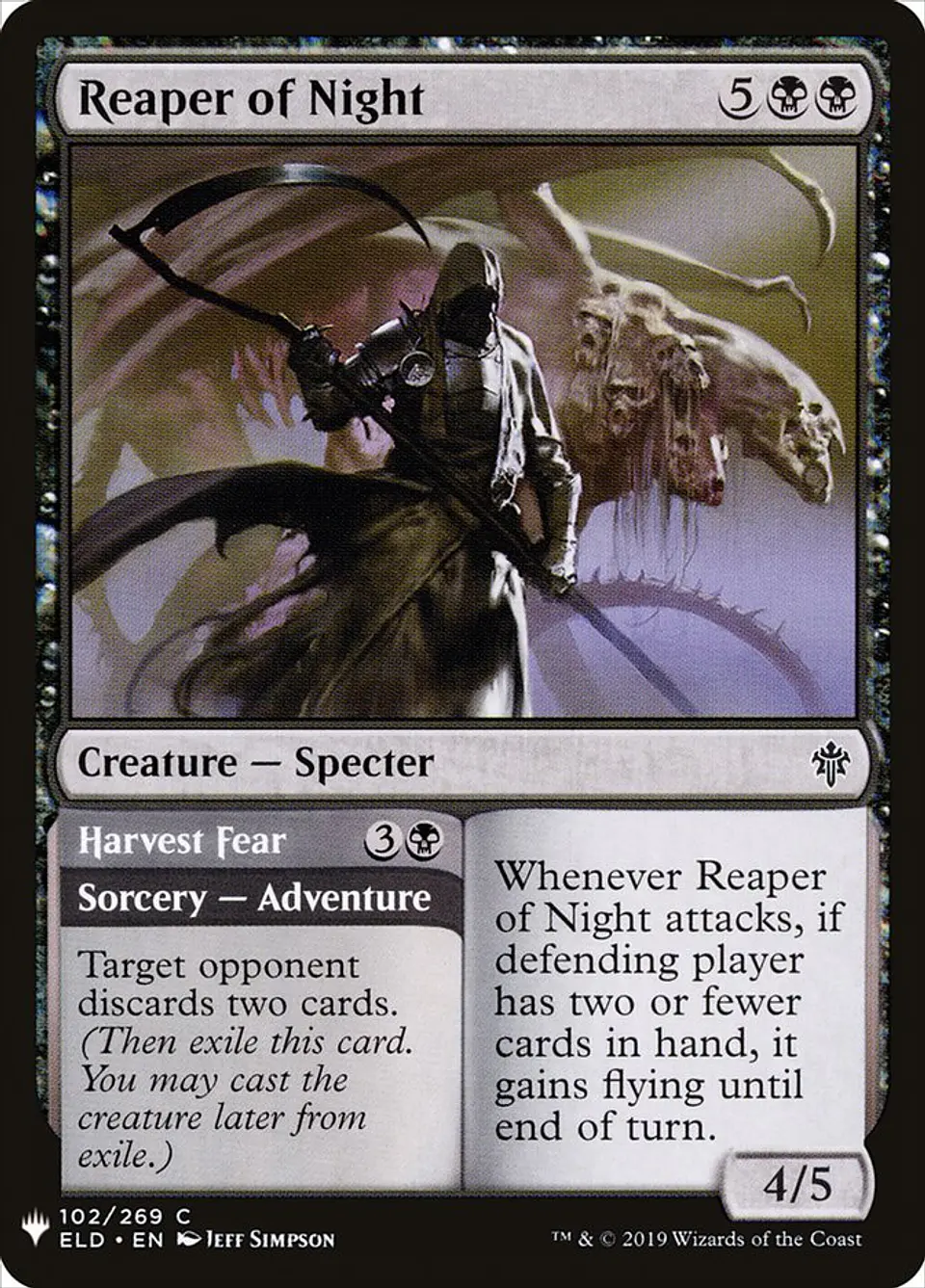 Reaper of Night // Harvest Fear (The List) 1