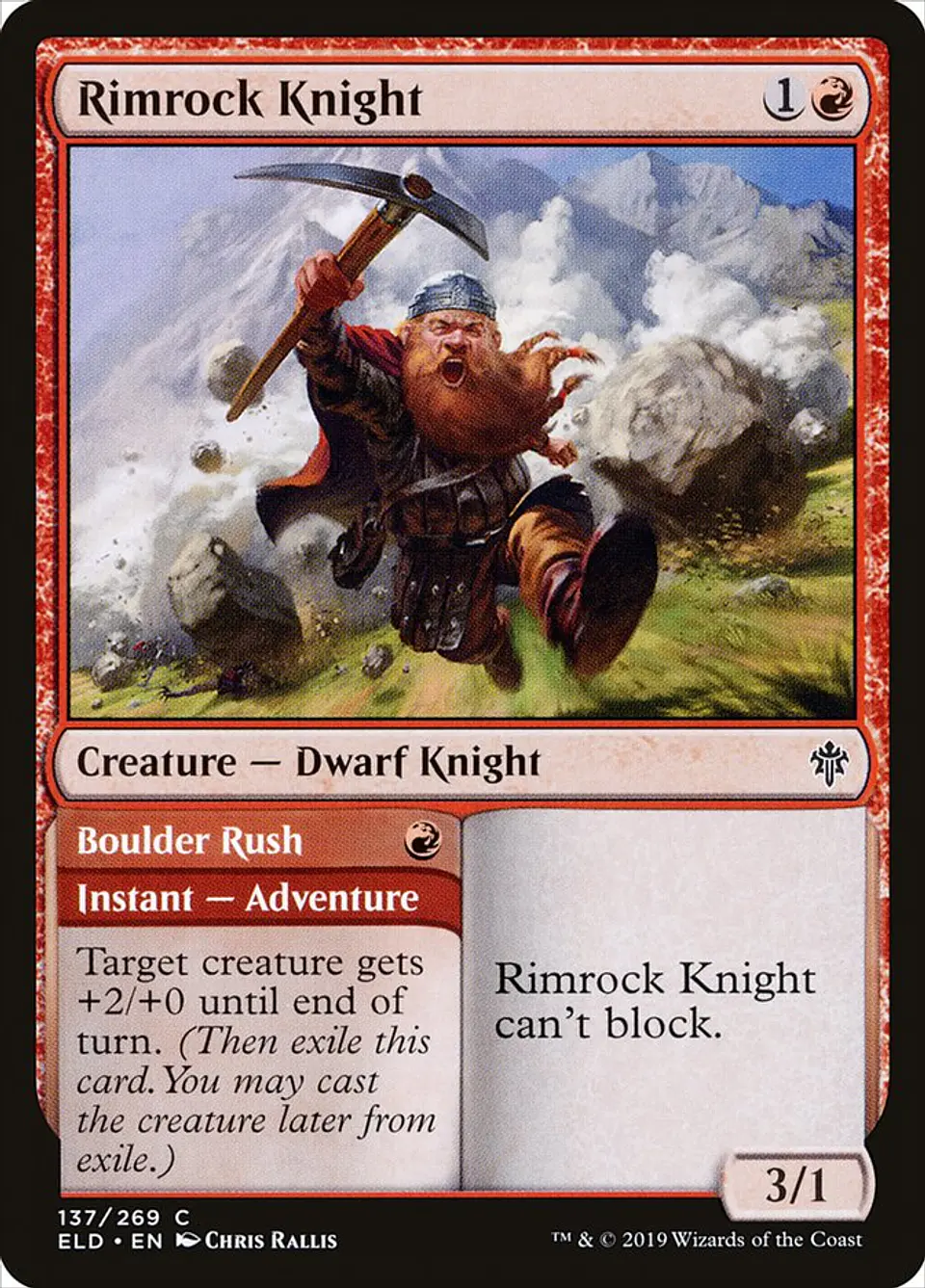 Rimrock Knight // Boulder Rush 1