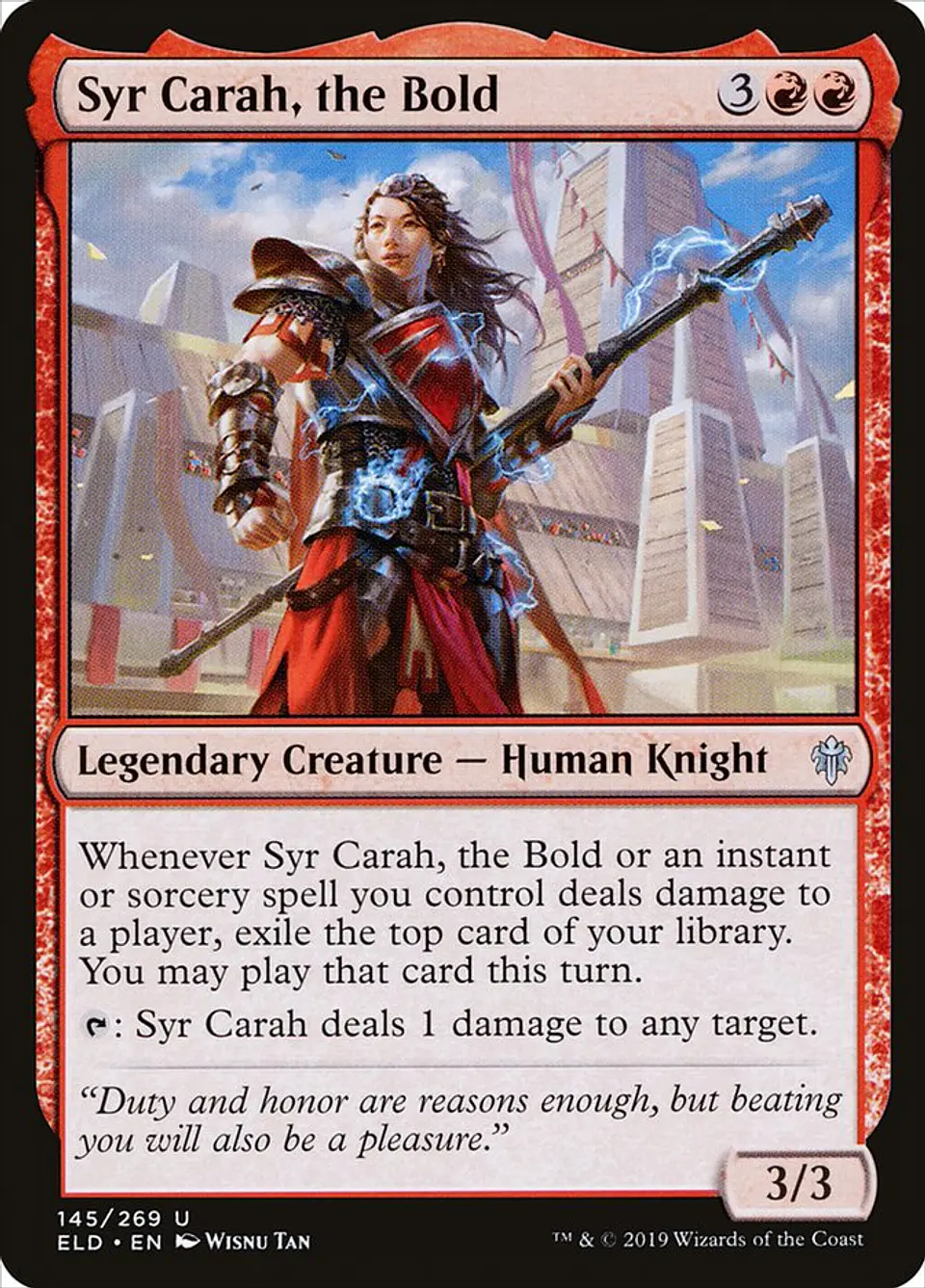 Syr Carah, the Bold 1
