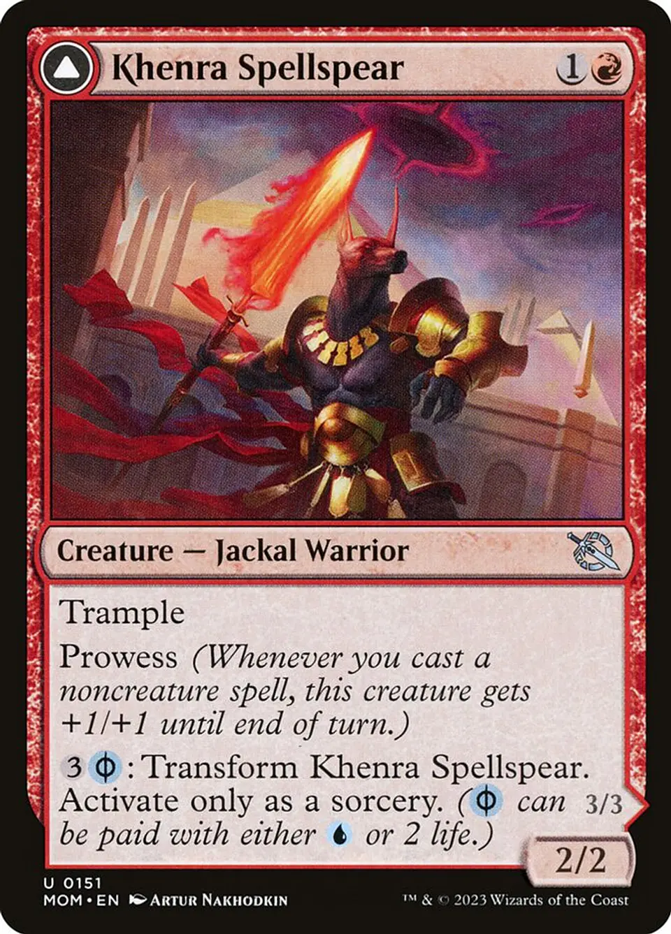 Khenra Spellspear // Gitaxian Spellstalker 1