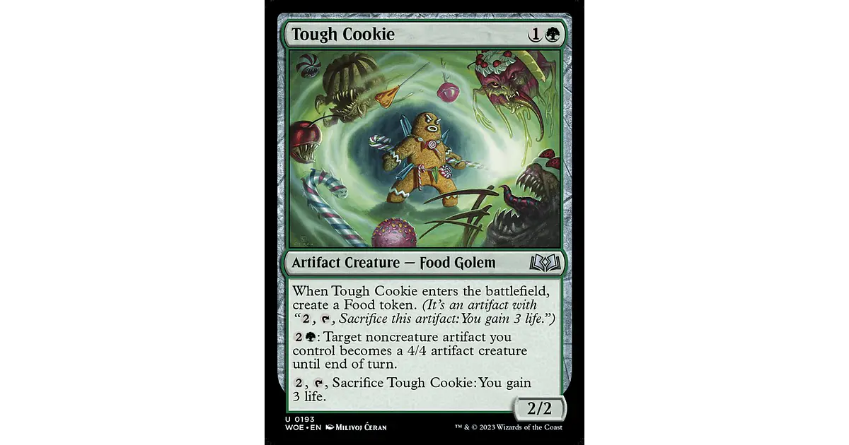 mtg cookie card Tough Cookie | Wilds of Eldraine | Standard