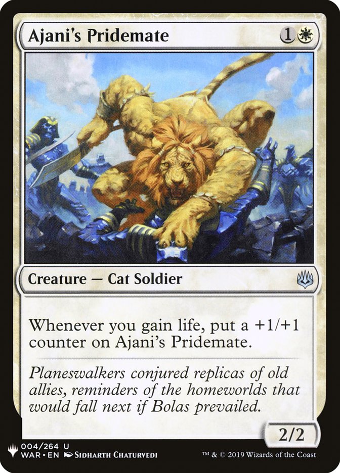 Ajani's Pridemate (The List)