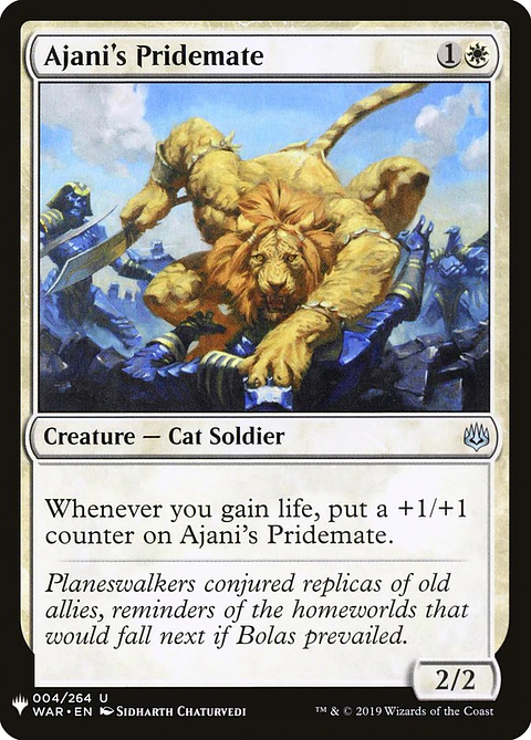 Ajani's Pridemate (The List)