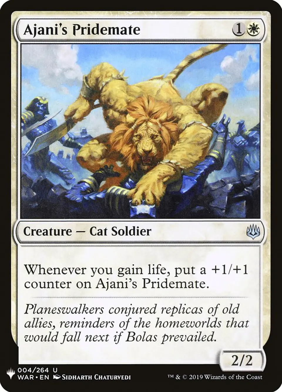 Ajani's Pridemate (The List) 1