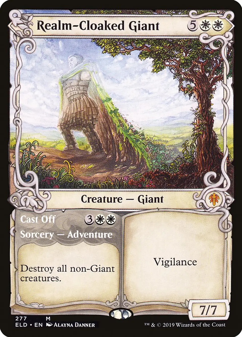 Realm-Cloaked Giant // Cast Off (Showcase) 1