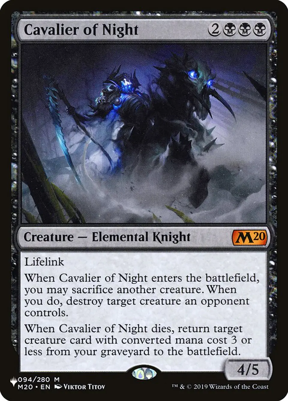 Cavalier of Night (The List) 1