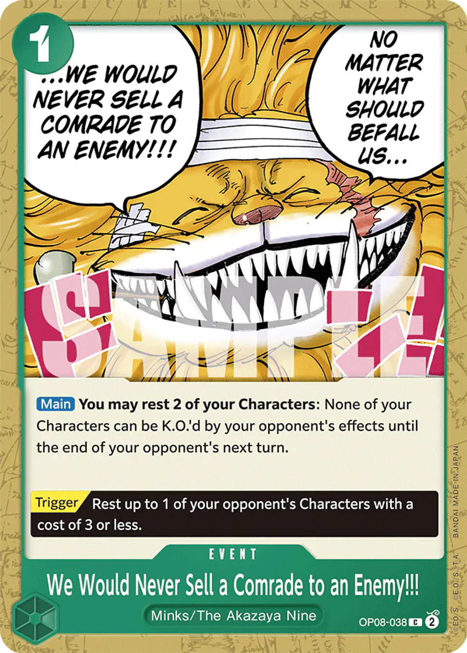 We Would Never Sell a Comrade to an Enemy!!! 1